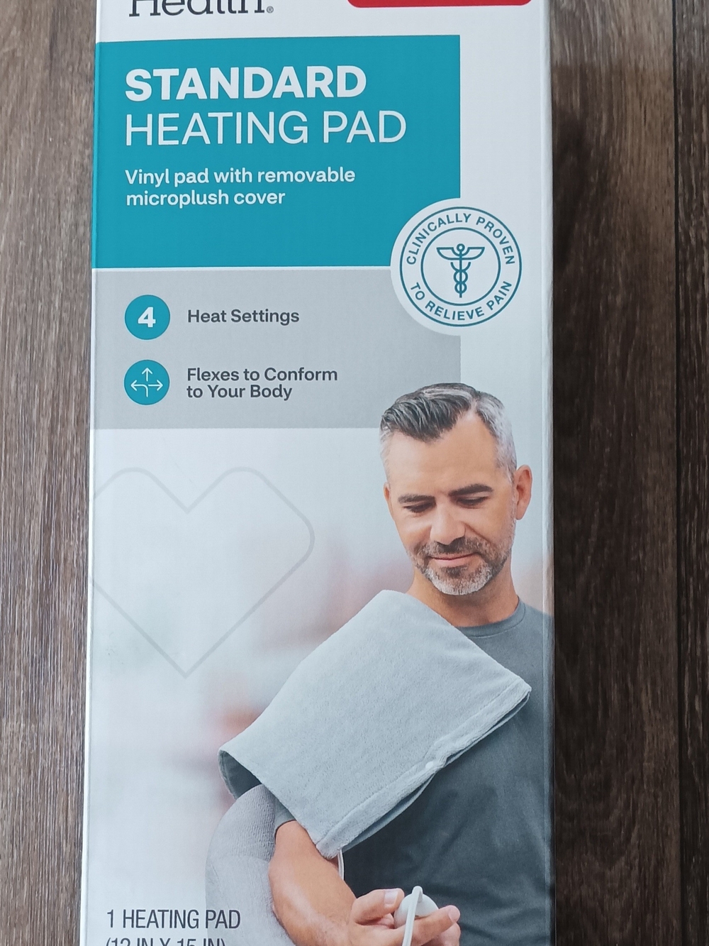 CVS Heath Standard Heating Pad - Light Gray Microplush Cover